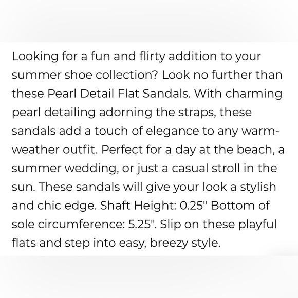 Like new Oasis Society Valerie Pearl Flat Slide Sandals Size 7.5 - Picture 7 of 11